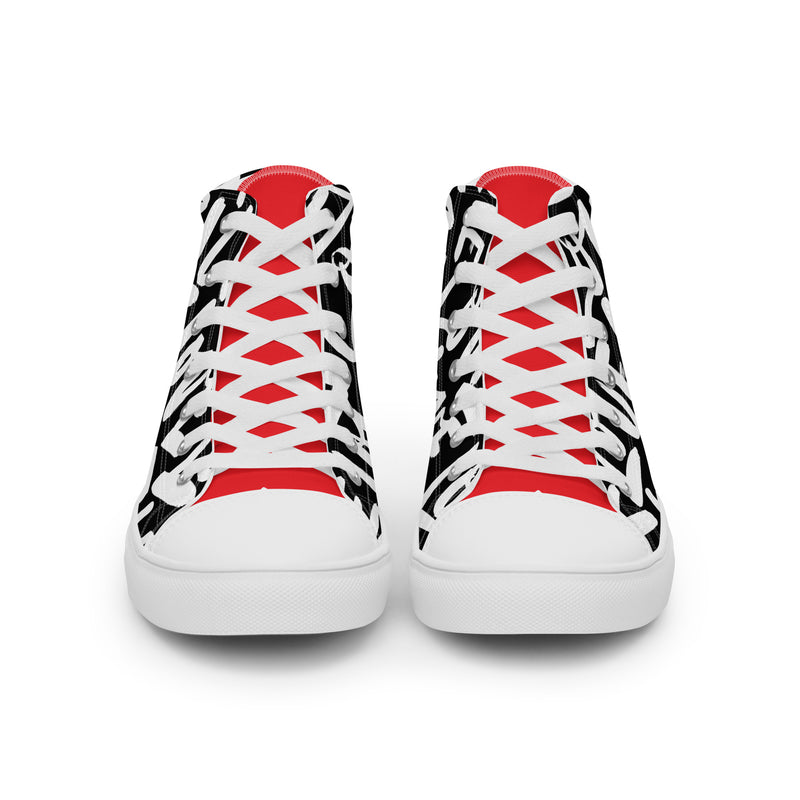 Love Typography High Top #260 - Close Up Detail | HA!LO Canvas Sneakers