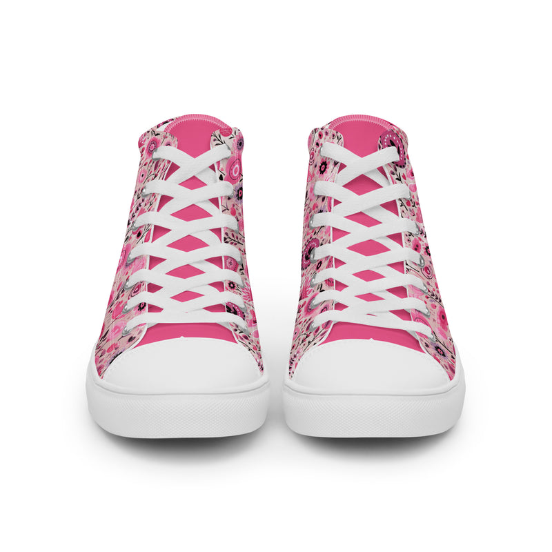 Pink Valentine Mix High Top #314 - Sole Detail | HA!LO Canvas Sneakers