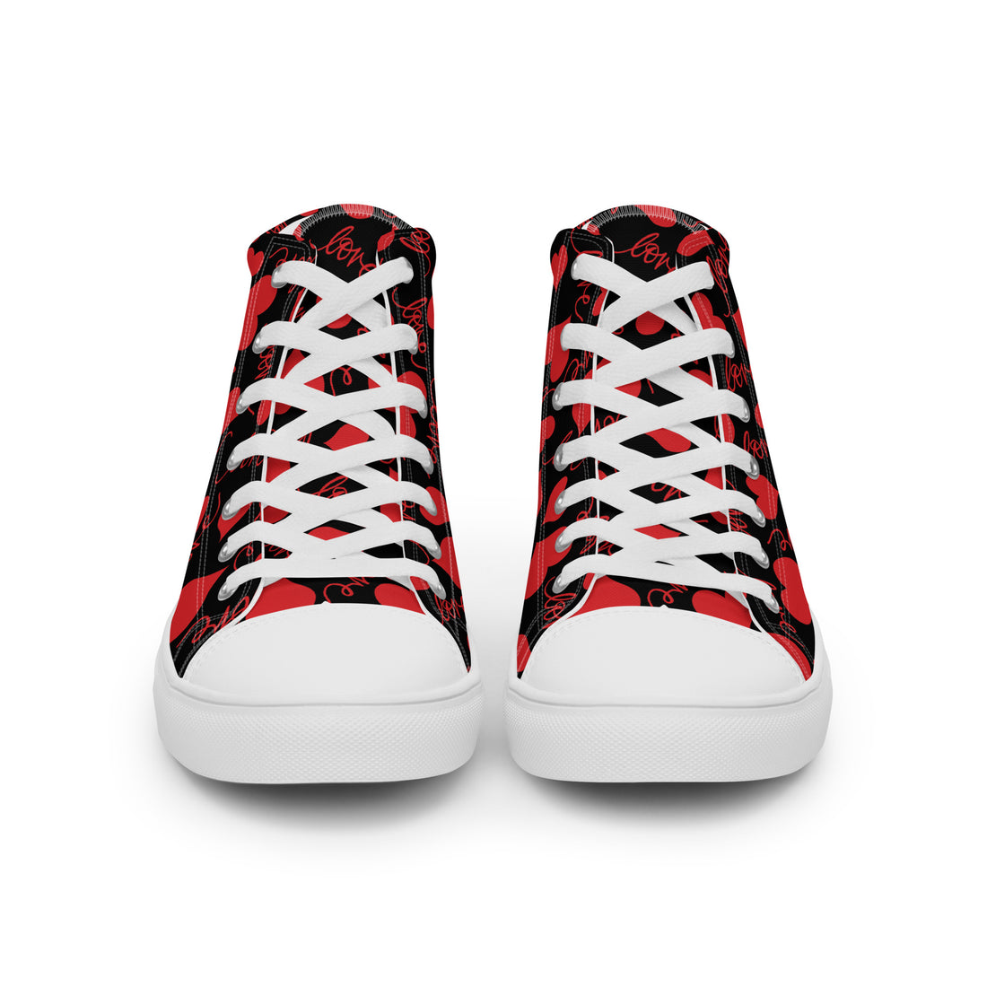 Women’s High Top Valentine Sneakers 318 - ShipSneakers.com