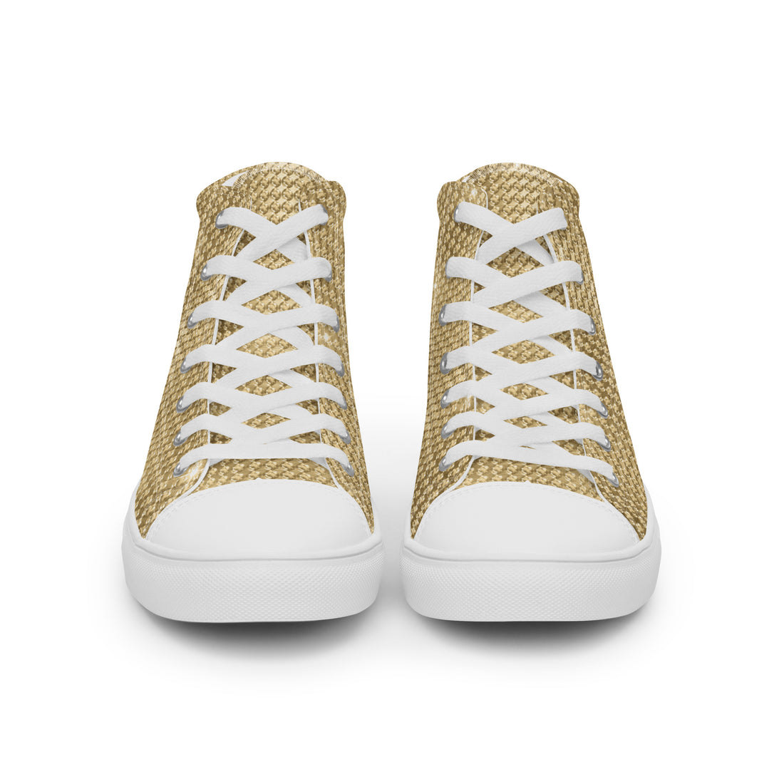 Women’s High Top Gold Sneakers 327 - ShipSneakers.com