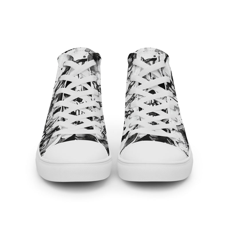 Halloween Skull Splatter High Top #340 - Sole Detail | HA!LO Canvas Sneakers
