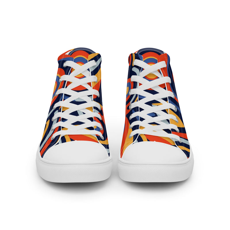 HA!LO Bold Retro #342 — Women’s Canvas High Top