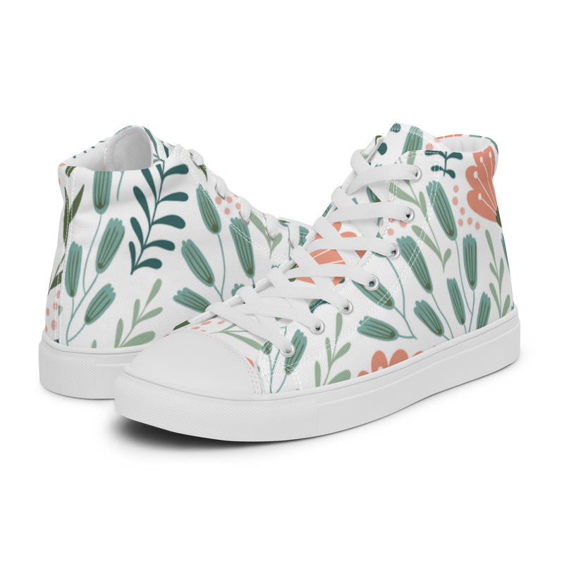 Green Leaf High Top #10 - Canvas High Top Sneakers | HA!LO