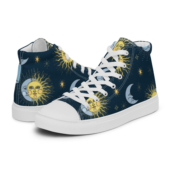 HA!LO Sun Moon #16 Women’s Canvas High Top Sneakers