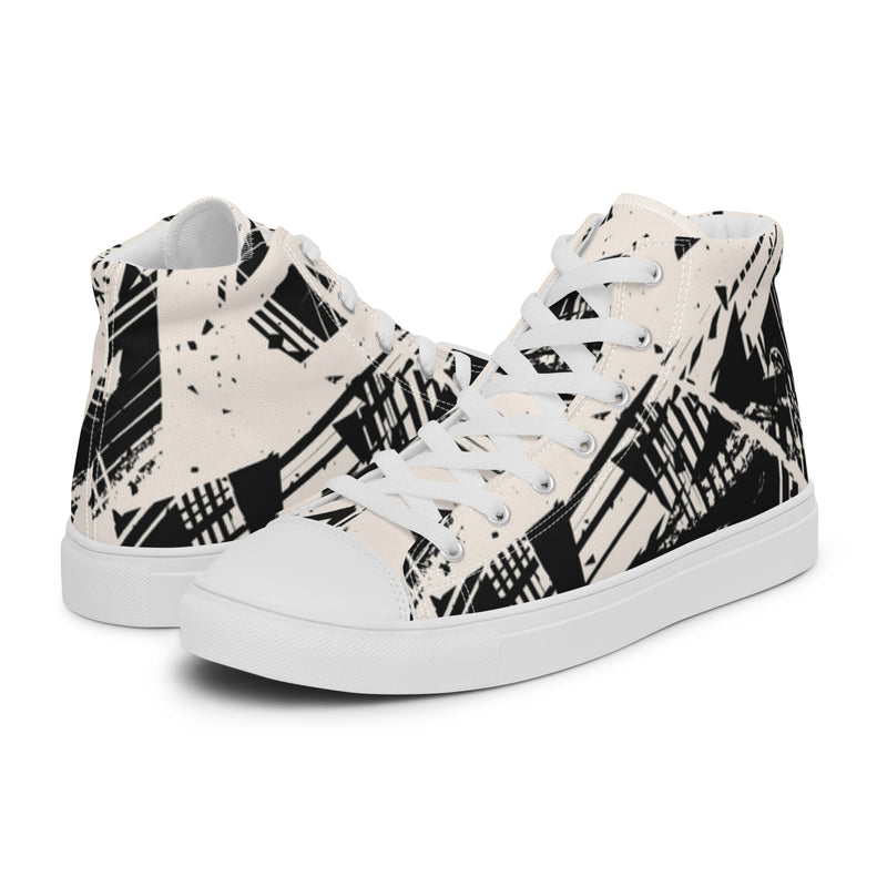 Ink Splatter High Top #22 - Canvas High Top Sneakers | HA!LO