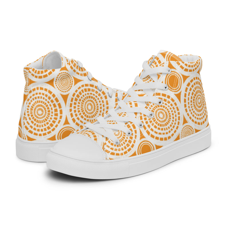 Gold Medallion High Top #34 - Canvas High Top Sneakers | HA!LO