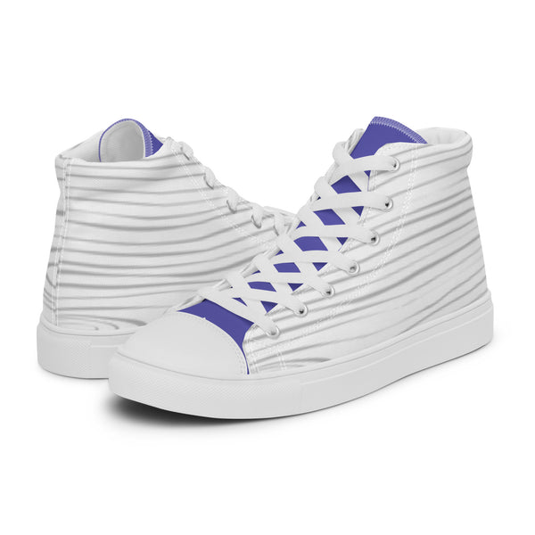 HA!LO Purple Diamond #30 Women’s Canvas High Top Sneakers