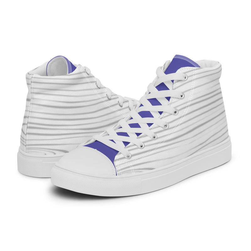 Purple Diamond High Top #30 - Canvas High Top Sneakers | HA!LO
