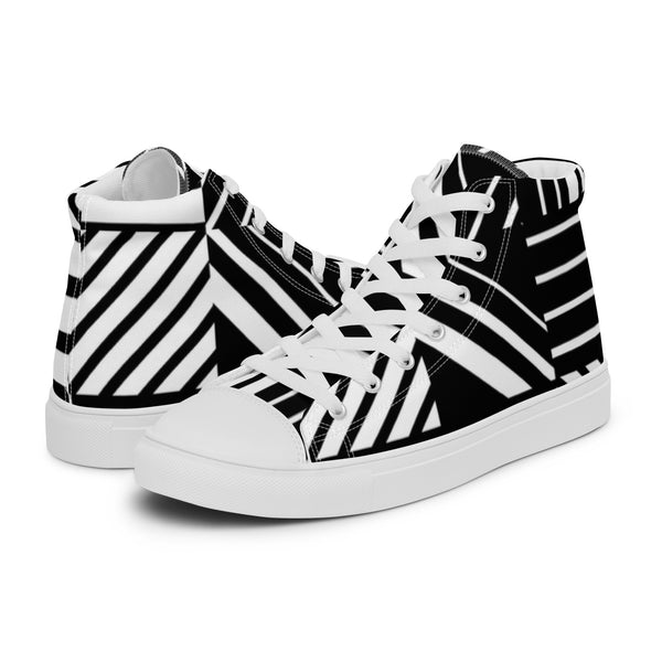 HA!LO Zebra Stripe #31 Women’s Canvas High Top Sneakers