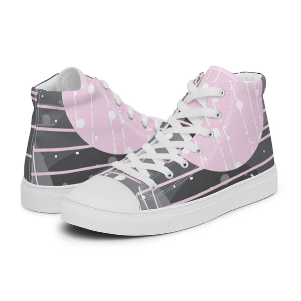HA!LO Pink Cloud #51 Women’s Canvas High Top Sneakers