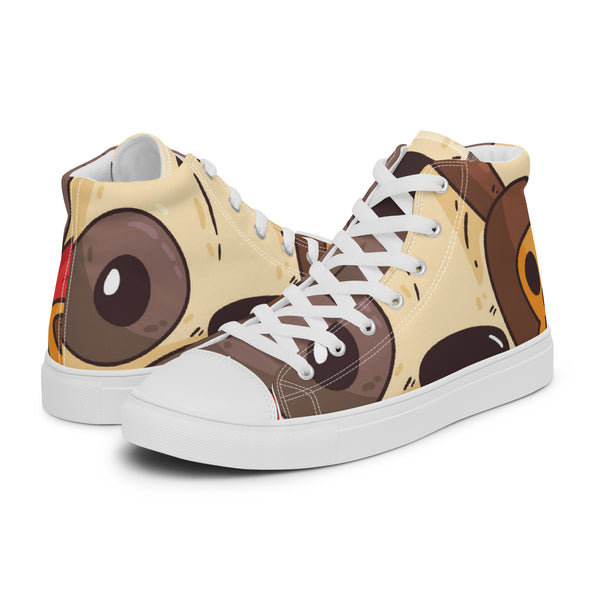 HA!LO Brown Eye #53 Women’s Canvas High Top Sneakers