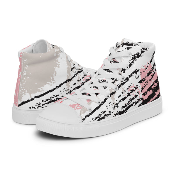 HA!LO Brush Stroke #61 Women’s Canvas High Top Sneakers