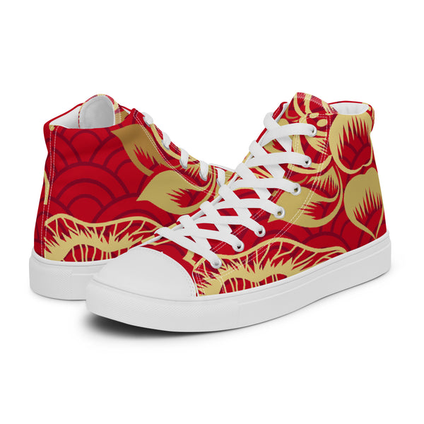 HA!LO Crimson Break #277 — Women's Canvas High Top
