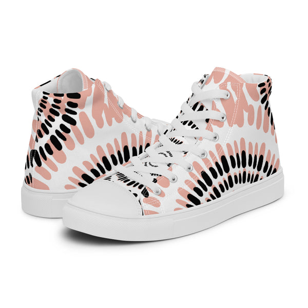 HA!LO Coral Tie Dye #70 Women’s Canvas High Top Sneakers