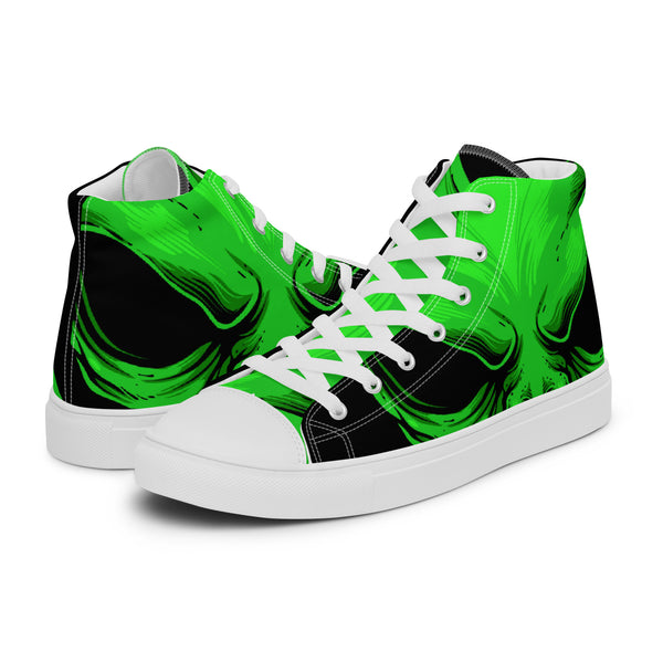 HA!LO Green Smoke #85 Women’s Canvas High Top Sneakers