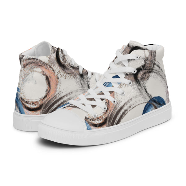 HA!LO Marble Swirl #97 Women’s Canvas High Top Sneakers