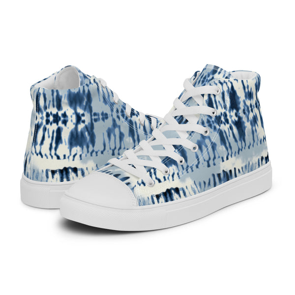 HA!LO Blue Tie Dye #98 Women’s Canvas High Top Sneakers