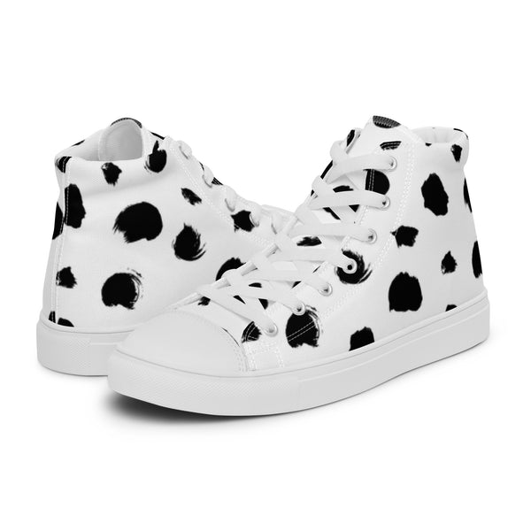 HA!LO Cow Print #103 Women’s Canvas High Top Sneakers