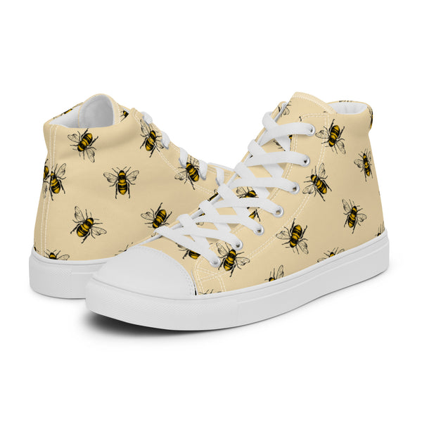 HA!LO Honey Bee #112 Women’s Canvas High Top Sneakers