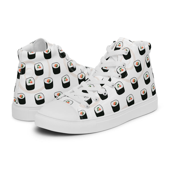 HA!LO Sushi Roll #124 Women’s Canvas High Top Sneakers