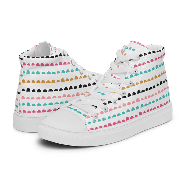 HA!LO Confetti Dot #130 Women’s Canvas High Top Sneakers