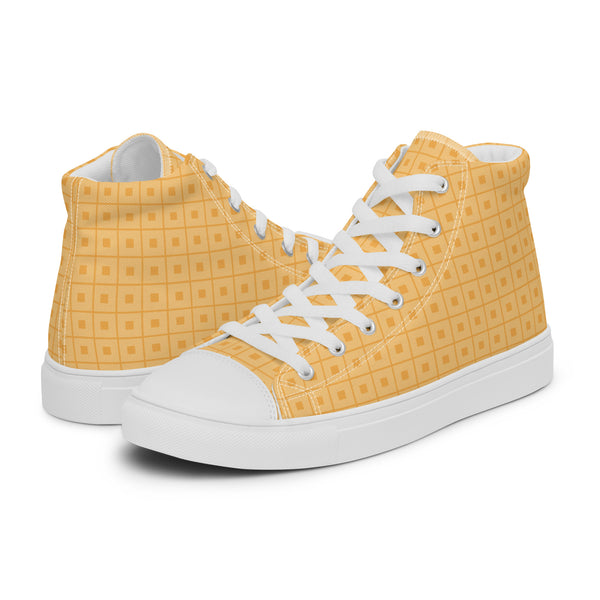 HA!LO Gold Honeycomb #143 Women’s Canvas High Top Sneakers
