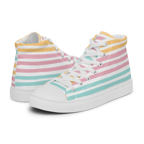 HA!LO Sunset Stripe #149 Women’s Canvas High Top Sneakers