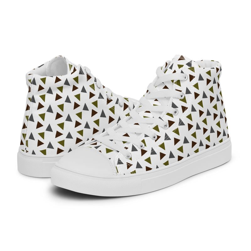 Gold Triangle High Top #158 - Canvas High Top Sneakers | HA!LO
