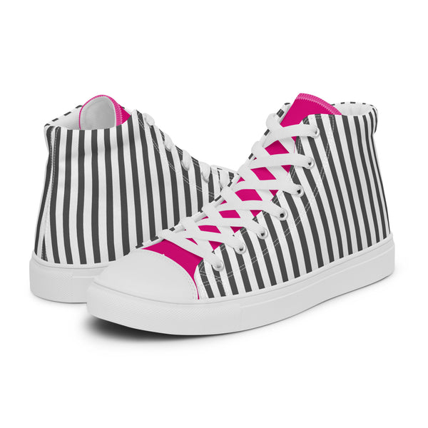 HA!LO Striped Pinstripe #160 Women’s Canvas High Top Sneakers