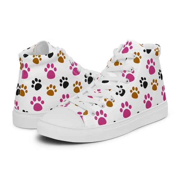 HA!LO Colorful Paw #167 Women’s Canvas High Top Sneakers