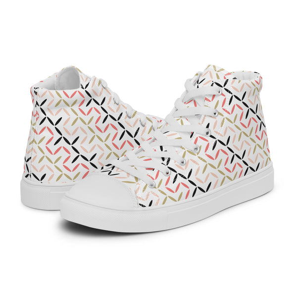 HA!LO Geometric Arrow #175 Women’s Canvas High Top Sneakers