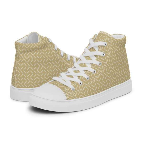 HA!LO Gold Weave #176 Women’s Canvas High Top Sneakers