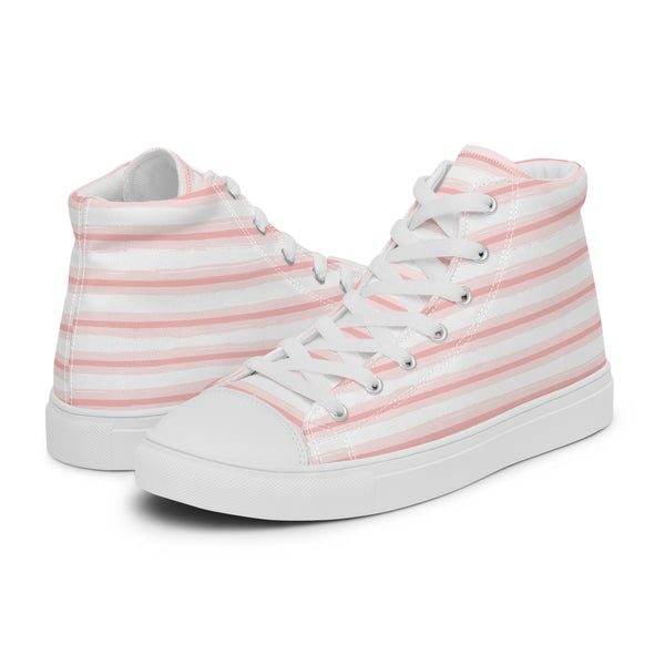 HA!LO Coral Stripe #188 Women’s Canvas High Top Sneakers