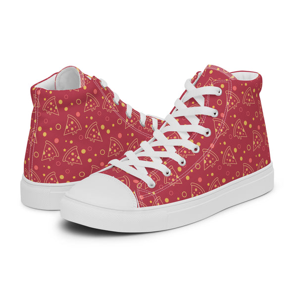 HA!LO Red Gold Star #196 Women’s Canvas High Top Sneakers