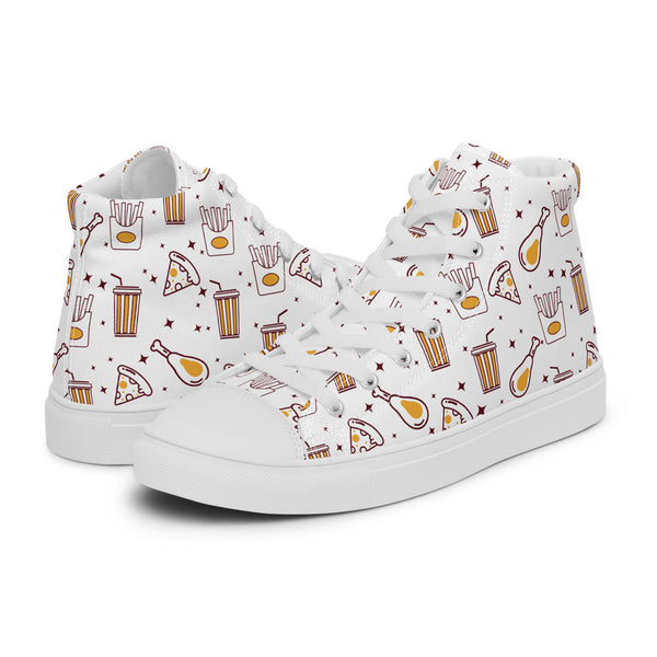 HA!LO Fast Food #197 Women’s Canvas High Top Sneakers