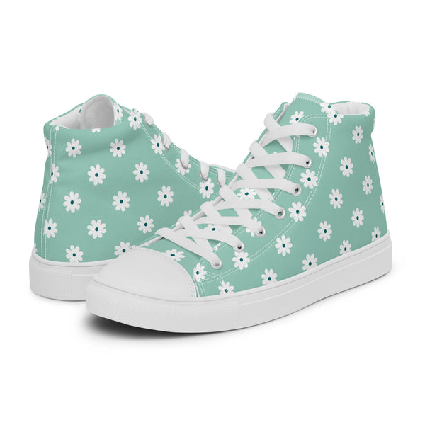 HA!LO Mint Field #284 — Women's Canvas High Top