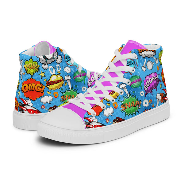HA!LO Comic Pop #215 Women’s Canvas High Top Sneakers