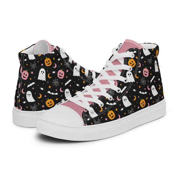 HA!LO Dark Halloween #236 Women’s Canvas High Top Sneakers