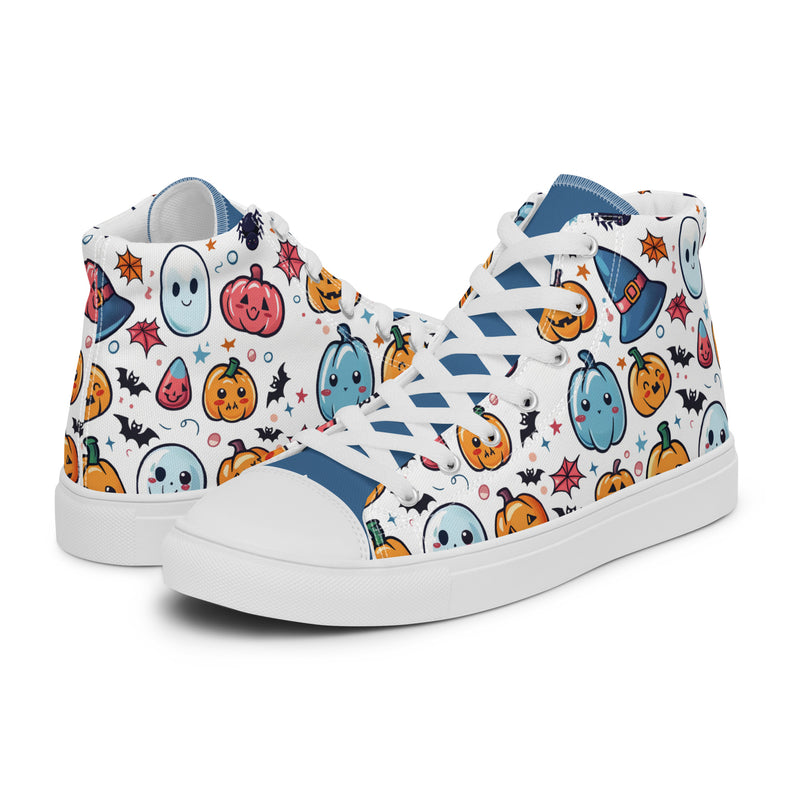 Halloween Pumpkin High Top #242 - Canvas High Top Sneakers | HA!LO