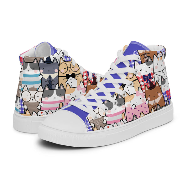HA!LO Cat Costume #249 Women’s Canvas High Top Sneakers