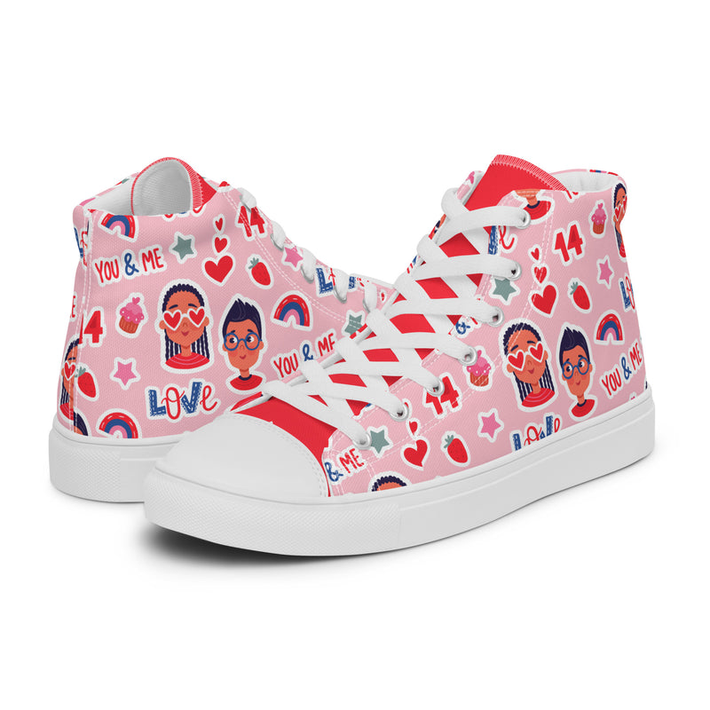 Valentine Girl High Top #259 - Canvas High Top Sneakers | HA!LO