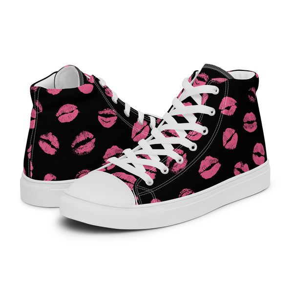 HA!LO Lipstick Kiss #262 Women’s Canvas High Top Sneakers