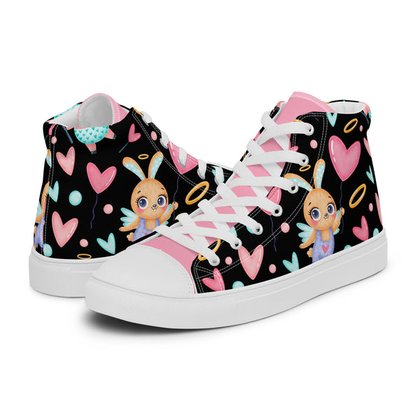 HA!LO Cupid Heart #268 Women’s Canvas High Top Sneakers