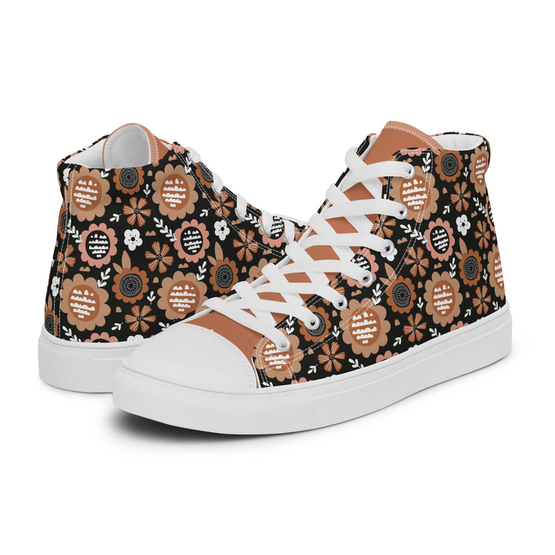 Pumpkin Spice High Top #279 - Canvas High Top Sneakers | HA!LO