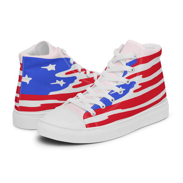 HA!LO Stars Stripes #298 — Men’s Canvas High Top