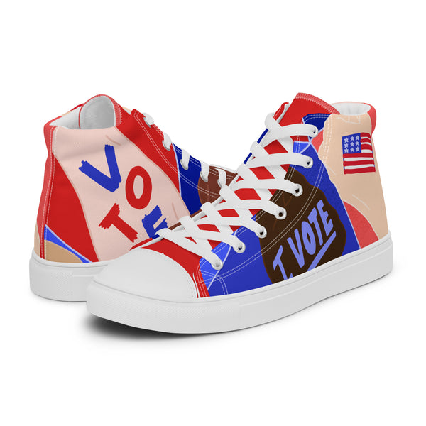 HA!LO Vote Patriot #301 — Men’s Canvas High Top