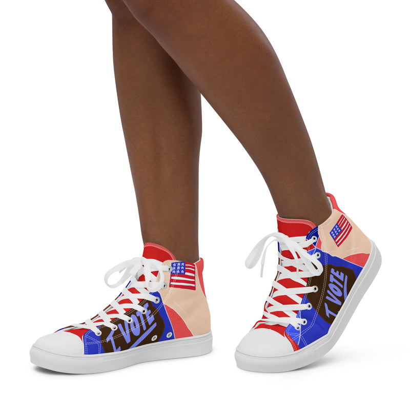 Vote Patriot High Top #295 - Opposite Side | HA!LO Canvas Sneakers