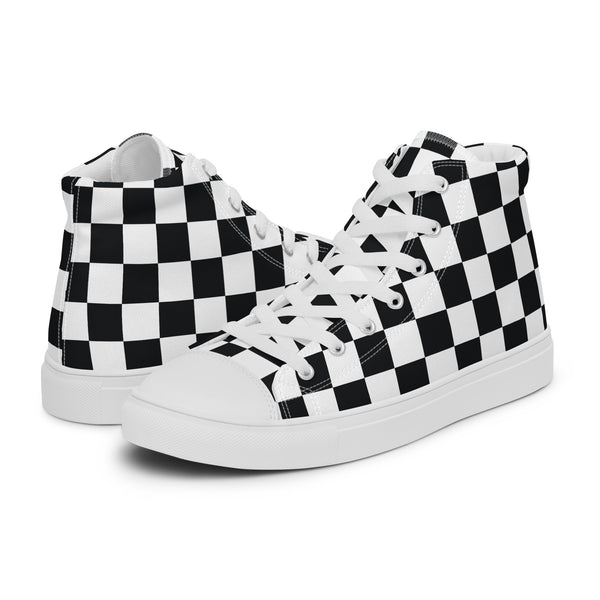 HA!LO Classic Checker #303 — Men’s Canvas High Top