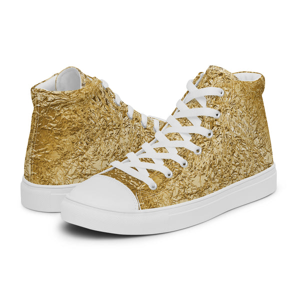 HA!LO Gold Glitter #315 — Women’s Canvas High Top
