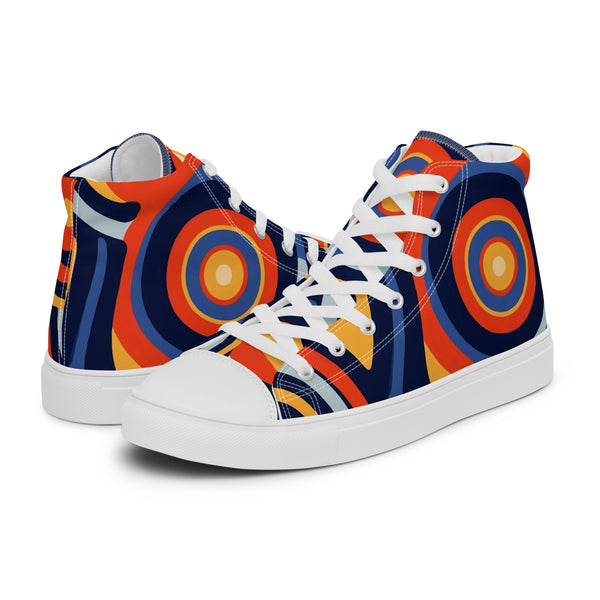 HA!LO Bold Retro #342 — Women’s Canvas High Top